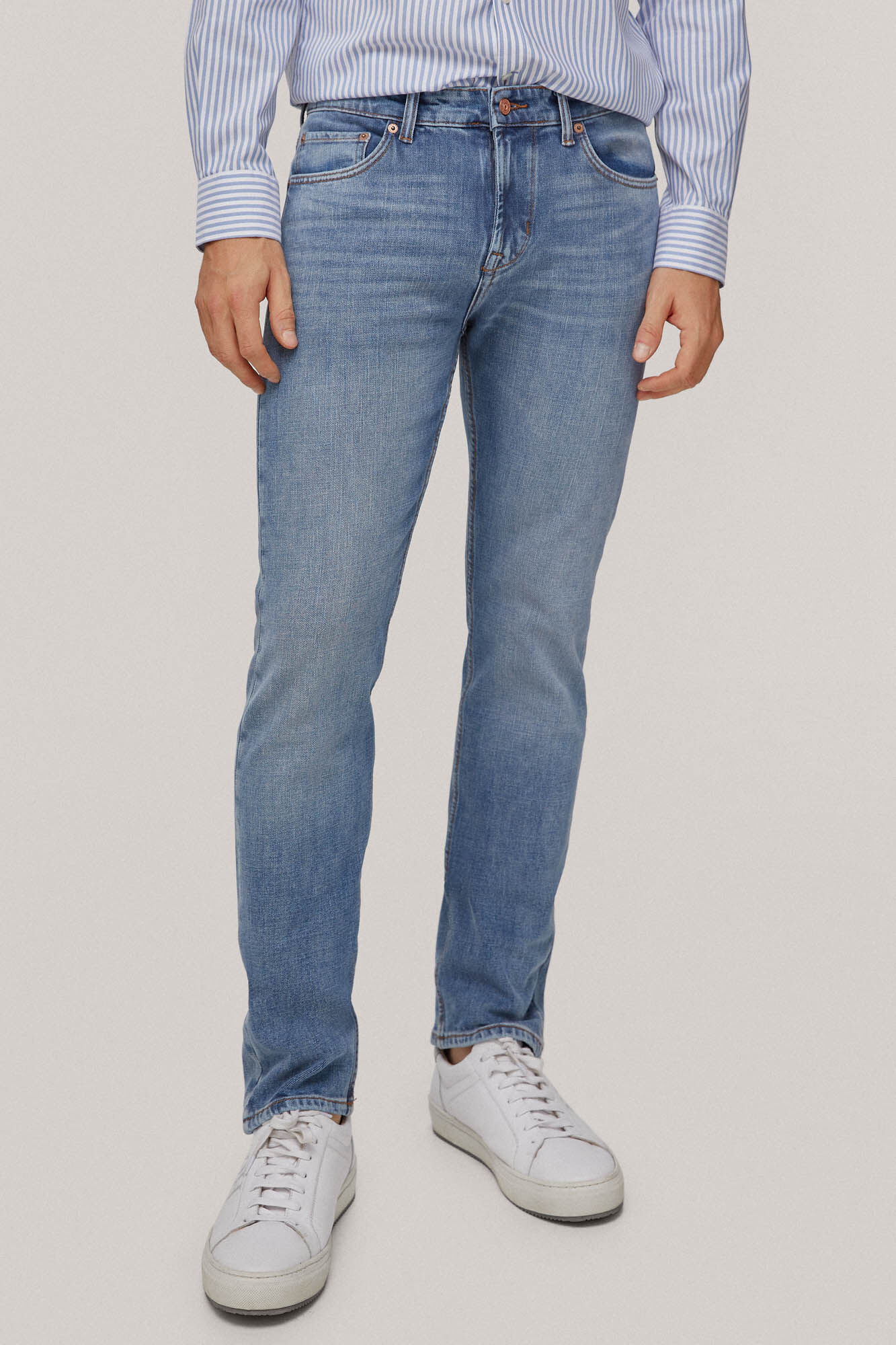 Calça jeans Premium Flex Slim Fit - Azul