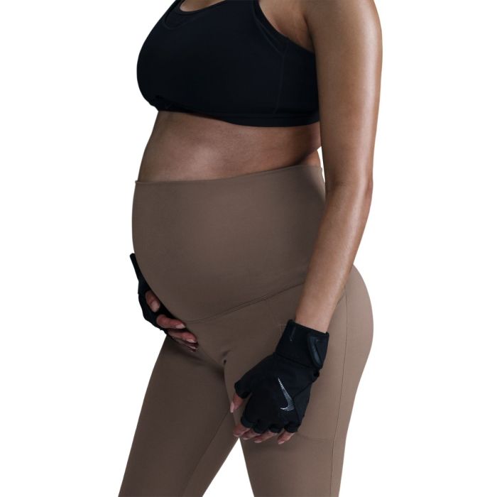 Nike Dame Lange tights One Maternity Tights Brun