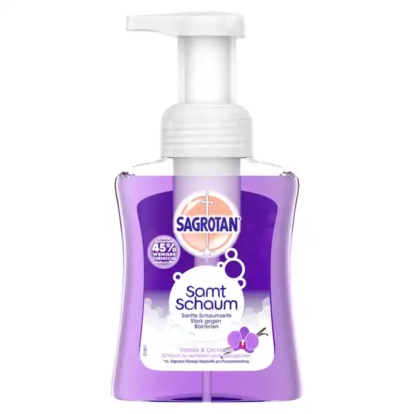 Samt Schaum Sanfte Schaumseife Vanille & Orchidee