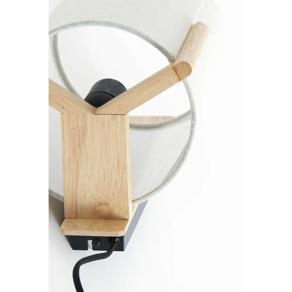 Wandlamp Litto - Naturel - 22x18x36cm