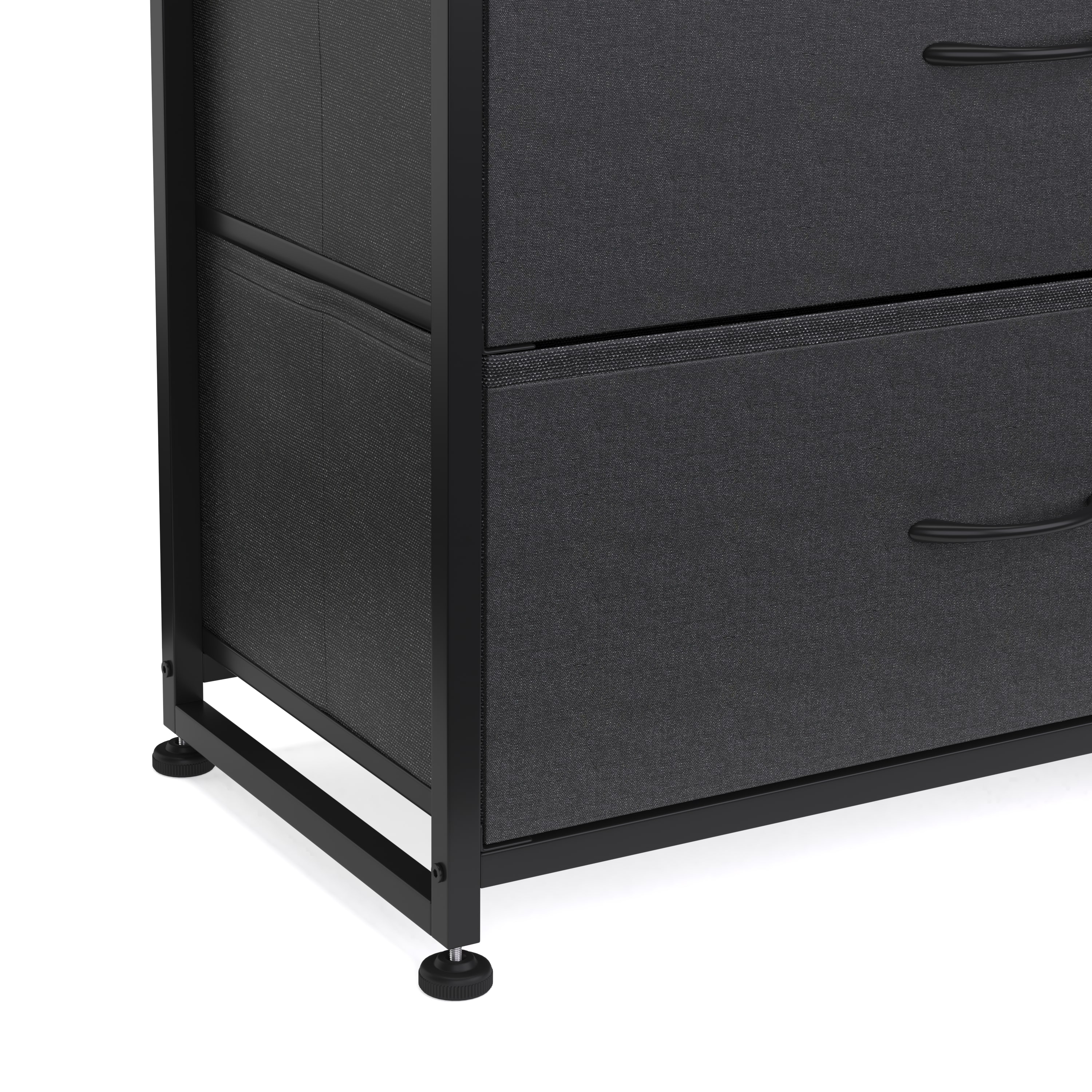 Kommode ALFONSO 83 x 89 cm schwarz/braun