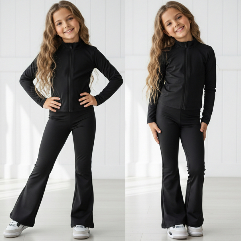 Sunny days zip set - zwart