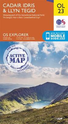 Cadair Idris & Llyn Tegid - OS Explorer Active OL23 (Sheet map, folded)