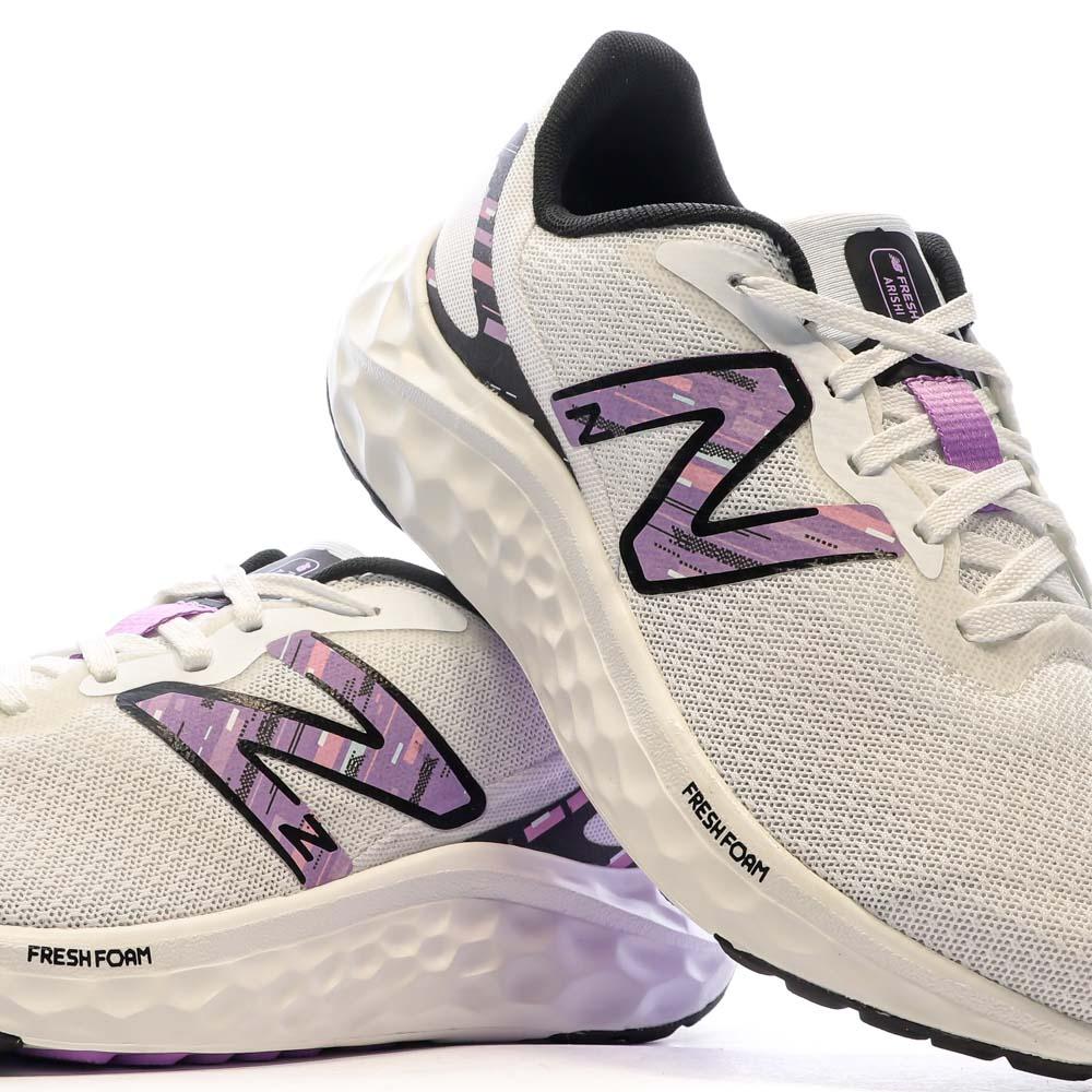 New Balance Chaussures de Running Blanc/Violet Femme New Balance Fresh Foam Arishi