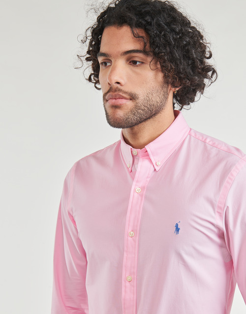 Polo Ralph Lauren - CHEMISE AJUSTEE SLIM FIT EN POPELINE UNIE Rosa / Carmel / Pink