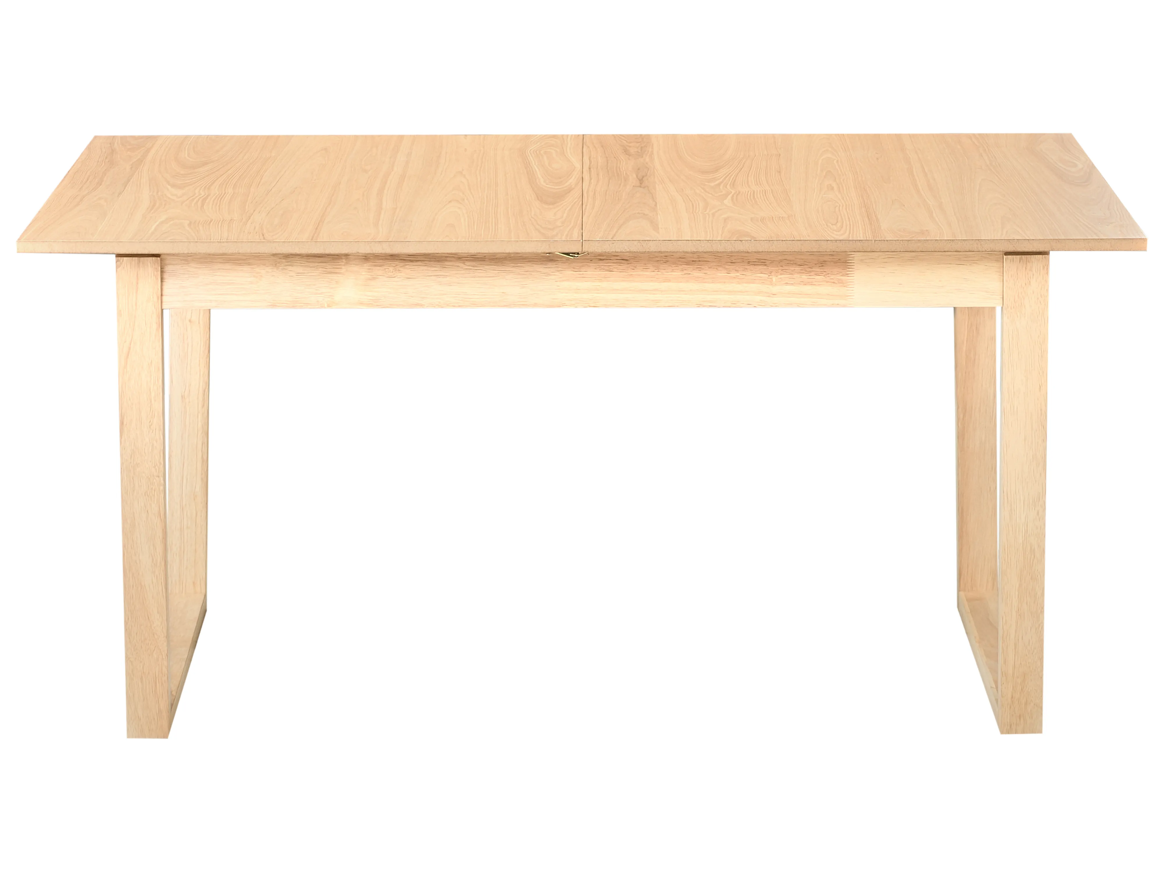 Eettafel uitschuifbaar CAMDEN Licht essenhout 95 cm 160/200 cm