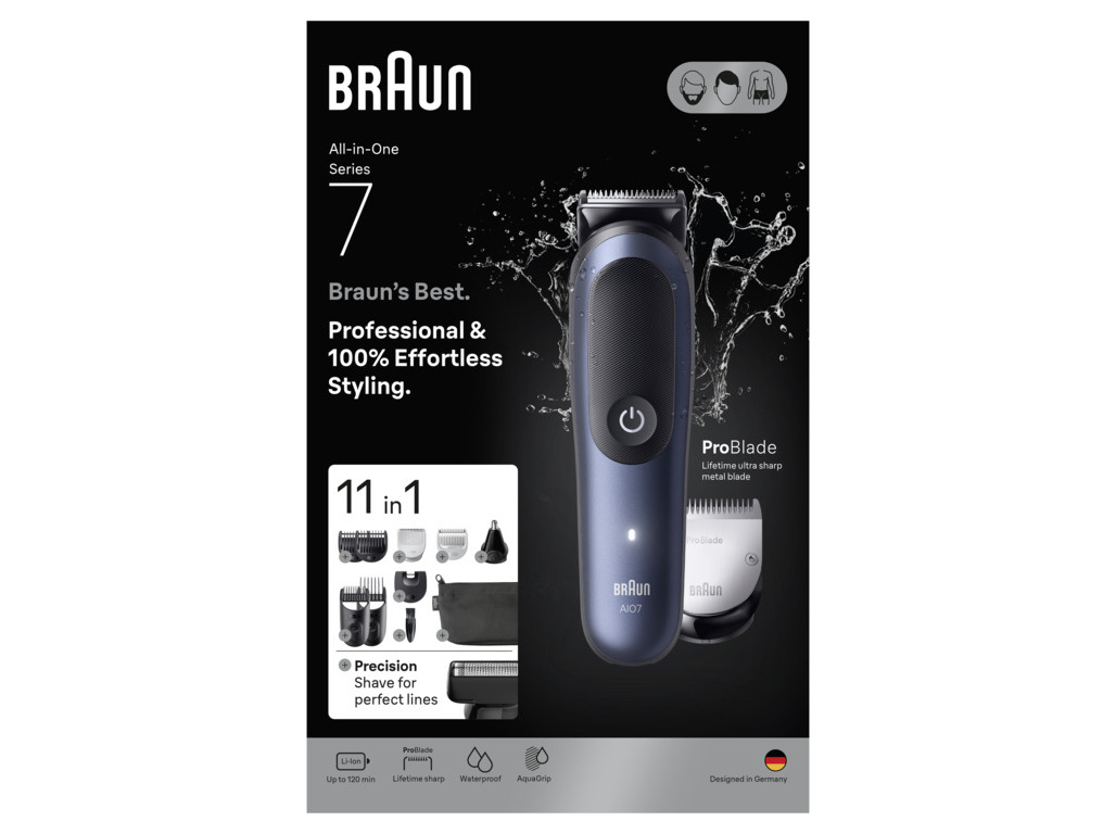 APARADOR MULTIFUNÇÕES BRAUN MGK7540 S7 KIT 11 EM 1