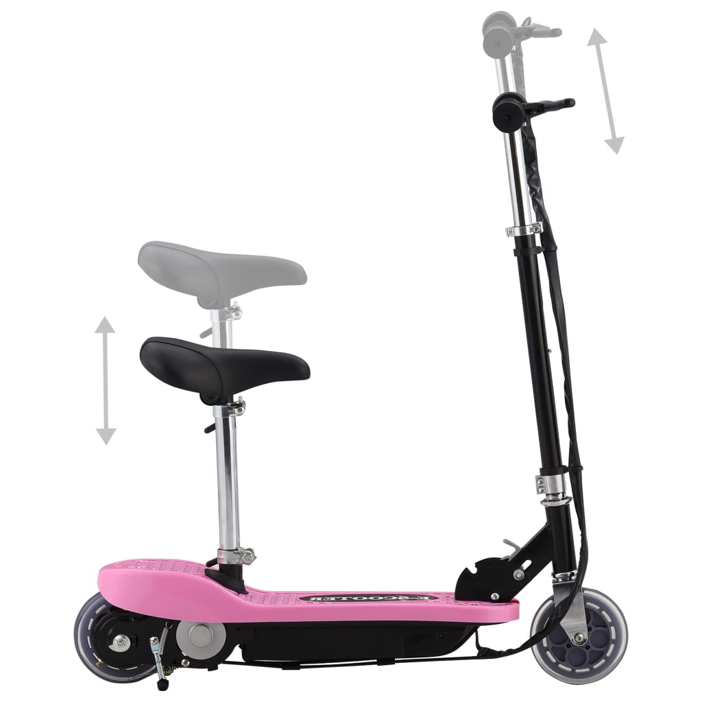Patinete elétrico Vidaxl 120W com assento