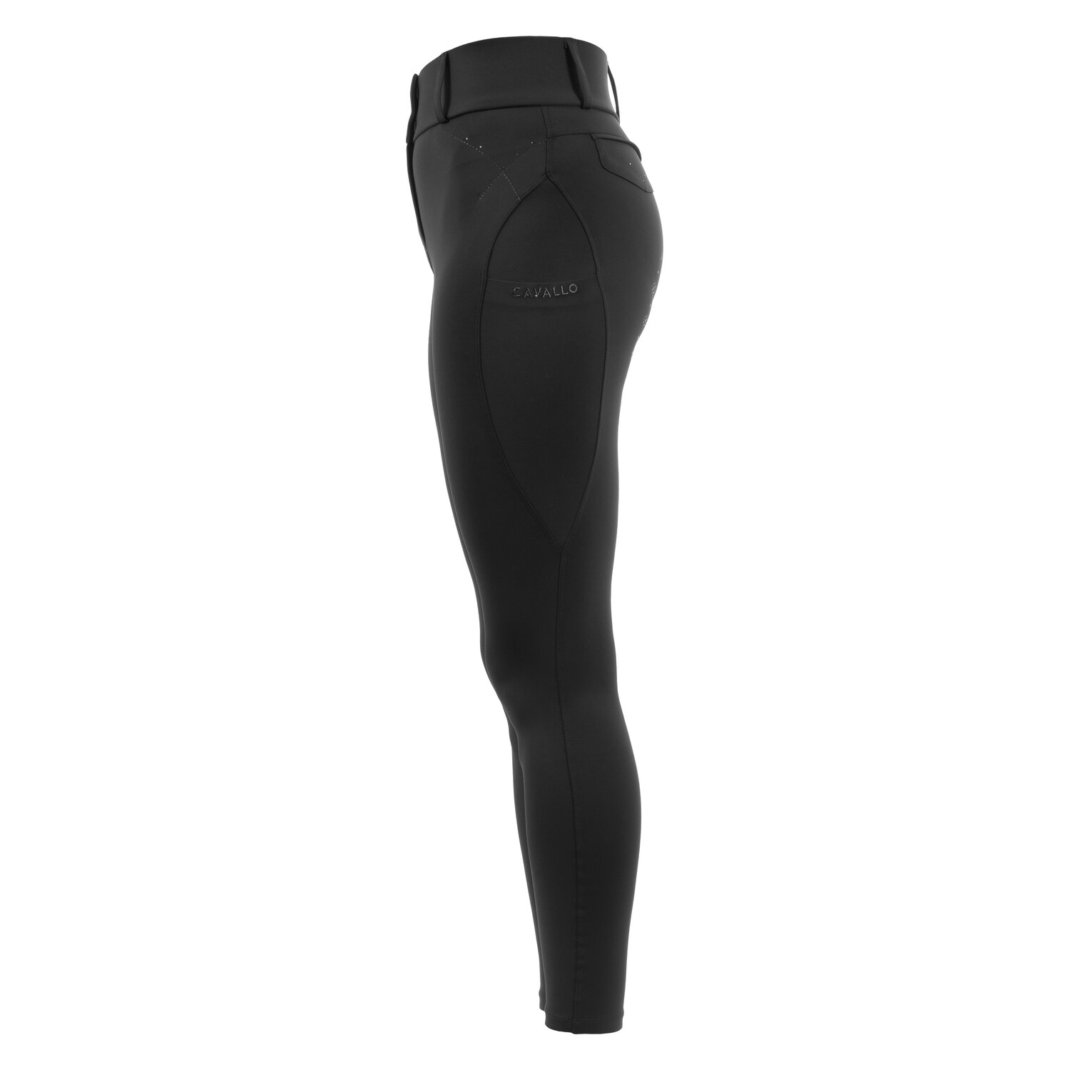 Cavallo Gesäßeinsatz-Reithose CAVALCANDERA GRIP MOBILE - black