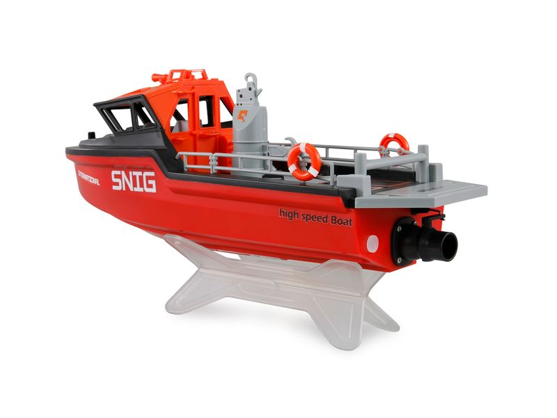 Amewi Rettungsboot Jet 320 mm Schwarz/Rot Ferngesteuertes Rettungsboot mit Brushless-Antrieb
