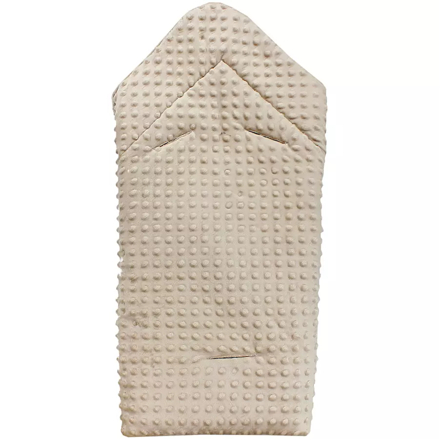 TupTam Baby Winter Einschlagdecke für Babyschale Wattiert beigebraun