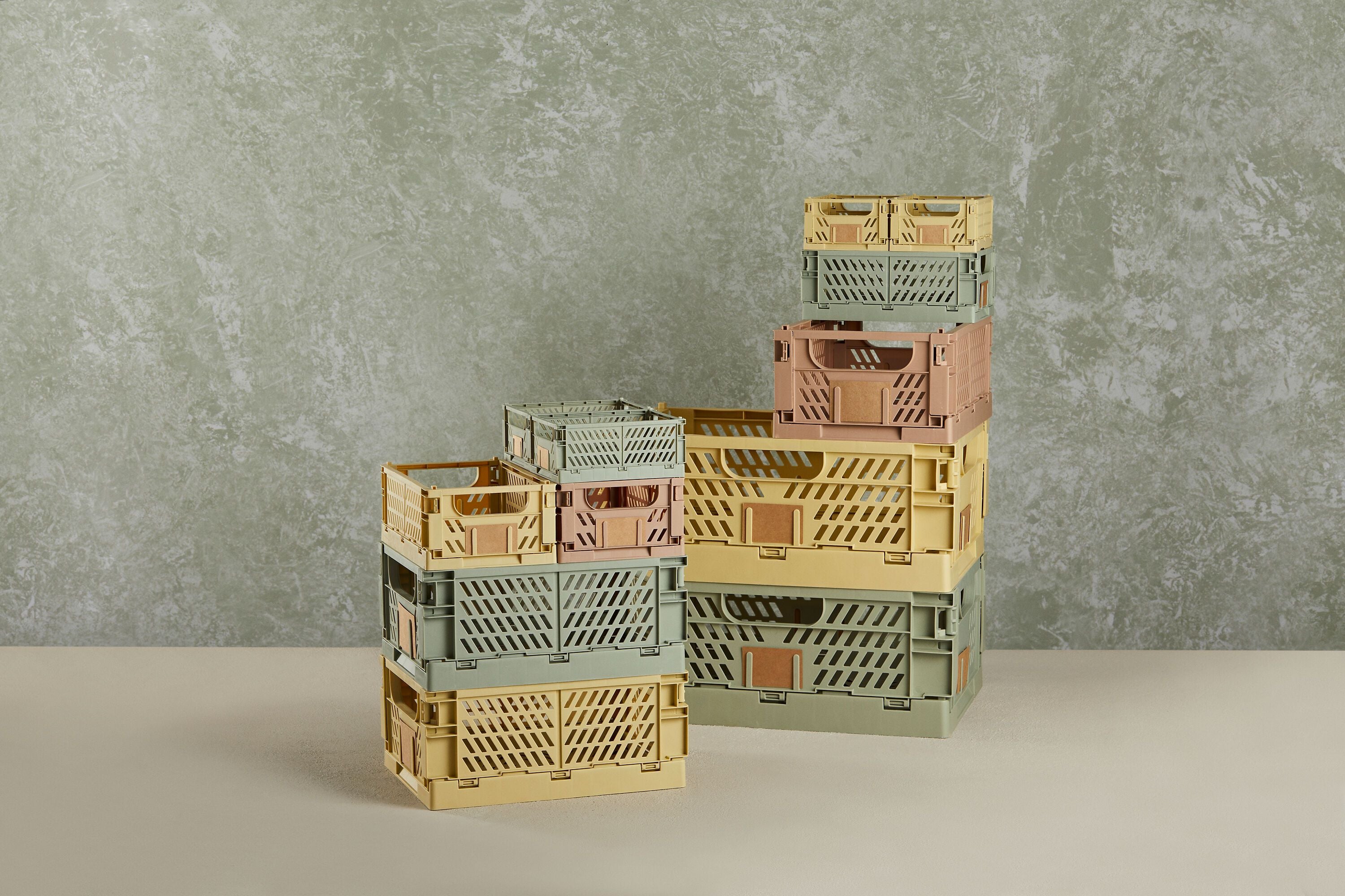 FELIX Klappbox moosgrün 50x33x20 cm - Hellgruen / B: 50.0 cm x T: 33.0 cm x H: 20.0 cm