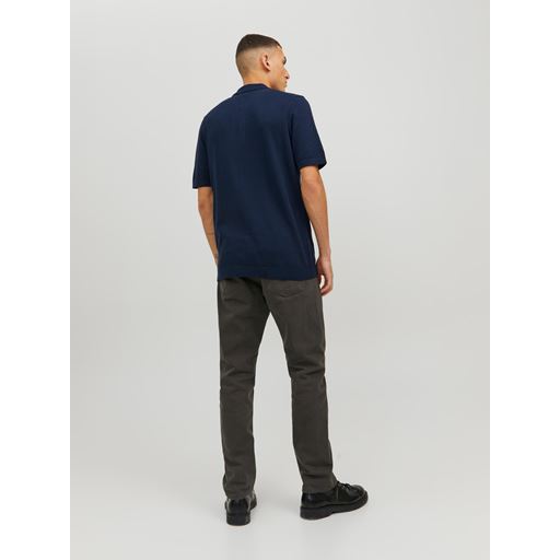 Jack&Jones Emil Strikket Polo, Navy Blazer, M