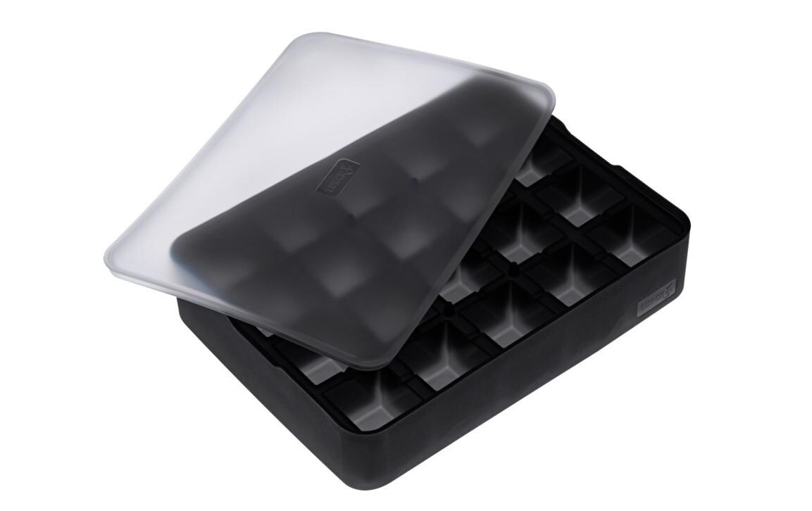 Eiswürfelform Würfel Schwarz / Transparent, 3 x 3 cmIce Former