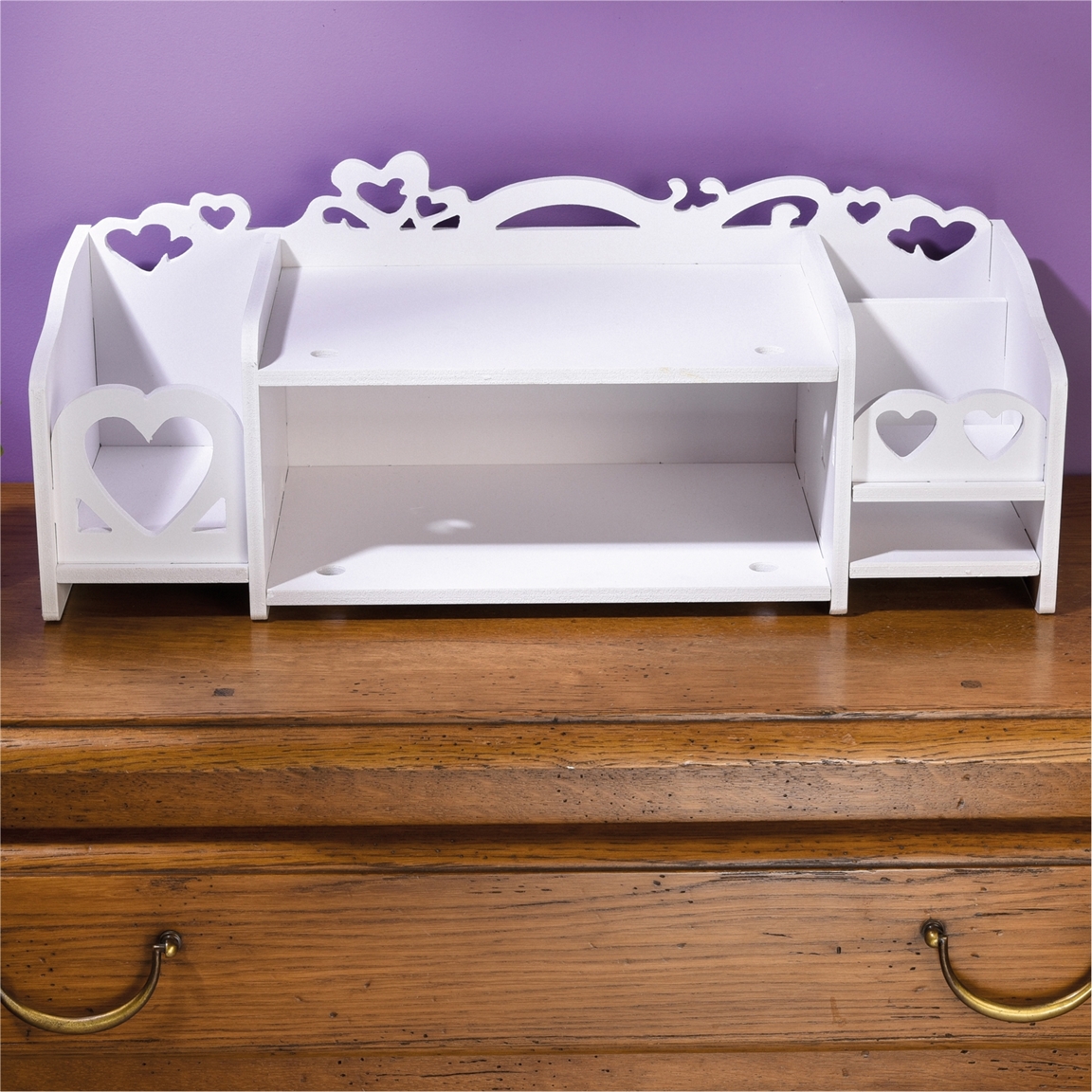 Console cœurs blanche