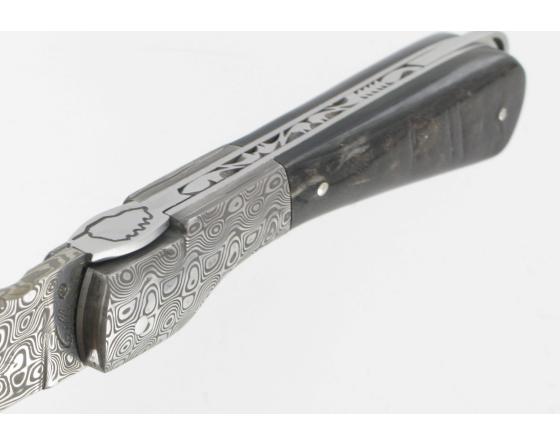 Sperone Damas Buffle brut Couteau de Poche - Sperone par Fontenille Pataud