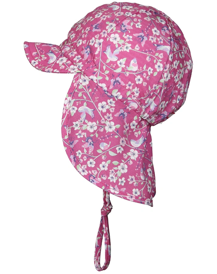 Schirmmütze SPATZEN mit Nackenschutz in magenta