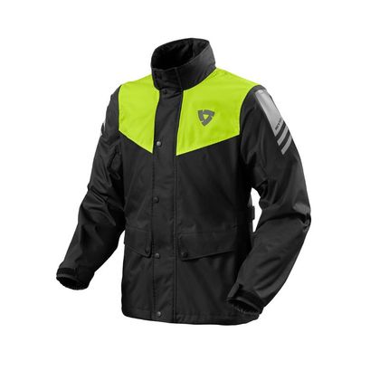 Veste de pluie Rev it NITRIC 4 H2O - Noir / Jaune
