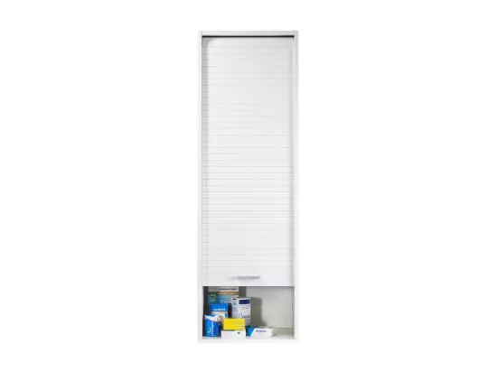 Colonne à rideau de cuisine blanc Couna L 40cm H 124cm Couna