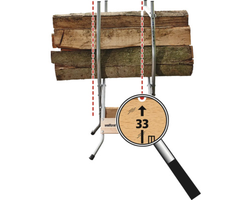 Wolfcraft SB 60 opvouwbare zaagbok 54 x 100 x 60 cm