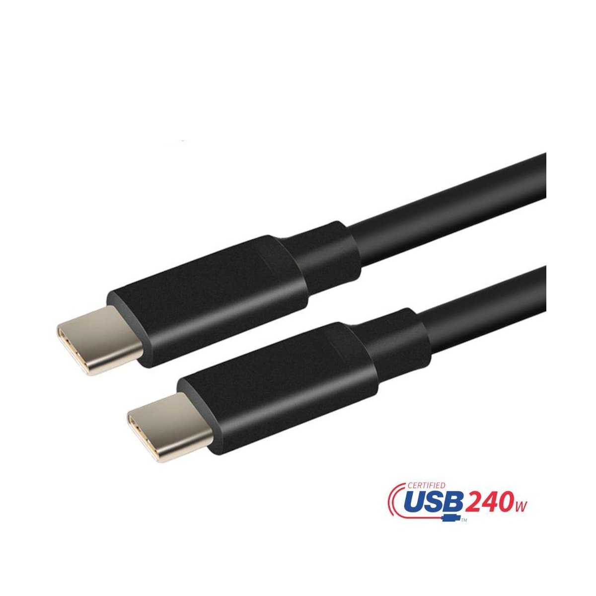 USB-IF-sertifisert 2m USB-C 2.0 240W Hurtiglading 480Mbps