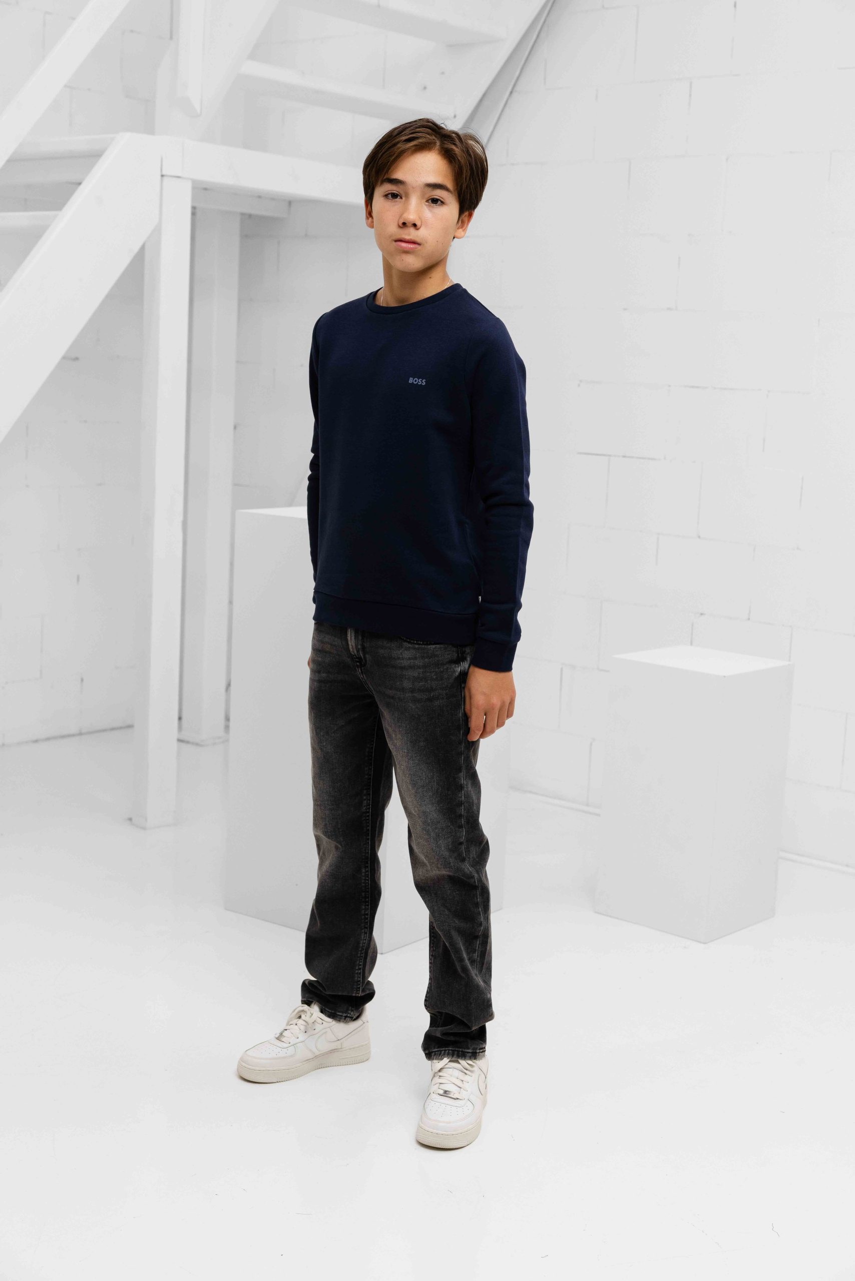 Raizzed Denver Straight Jeans Kids Donkergrijs