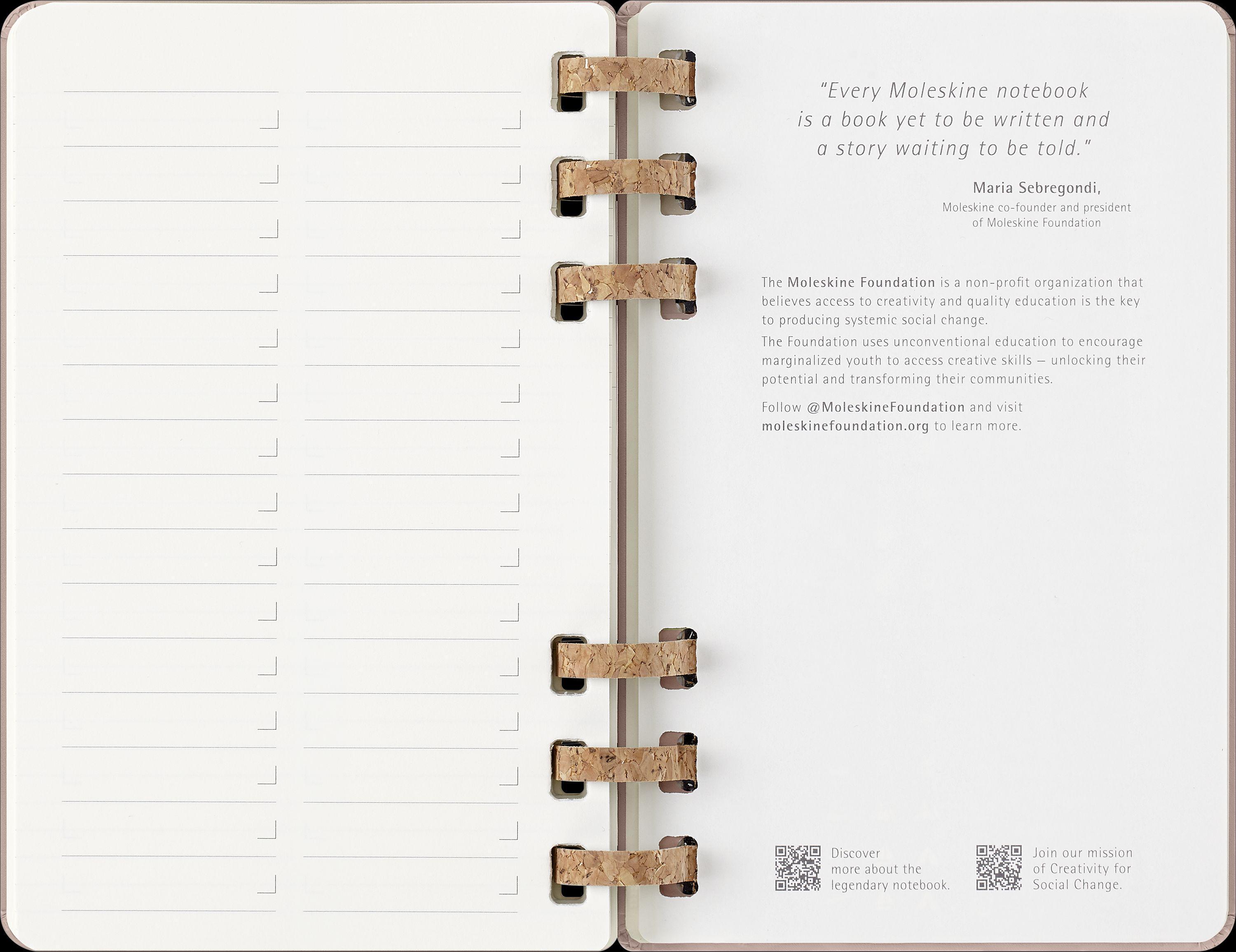 Moleskine 12 Monate Planer mit Spiralbindung, L/A5