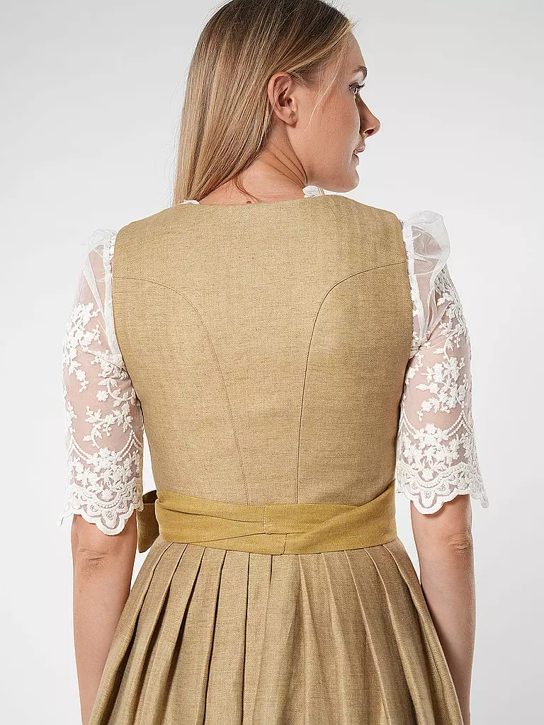 GOTTSEIDANK Dirndl HELENE gelb