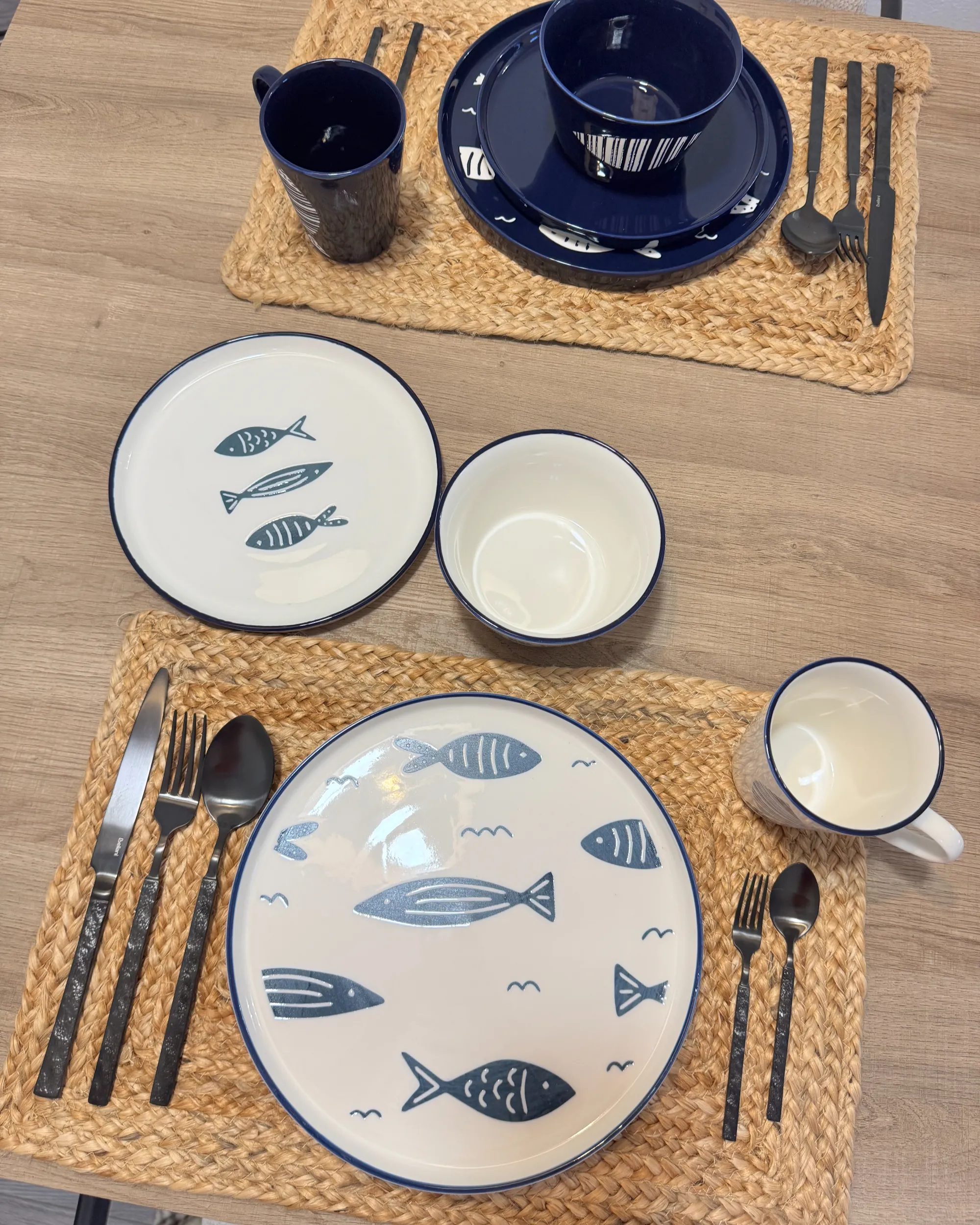 16-delige serviesset TAMARIND Porselein Wit/blauw