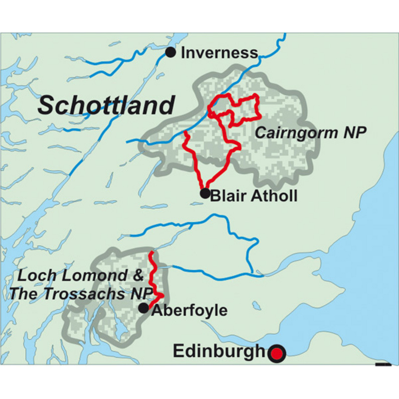 Conrad Stein Schottland: Central Highlands & Cairngorms Nationa