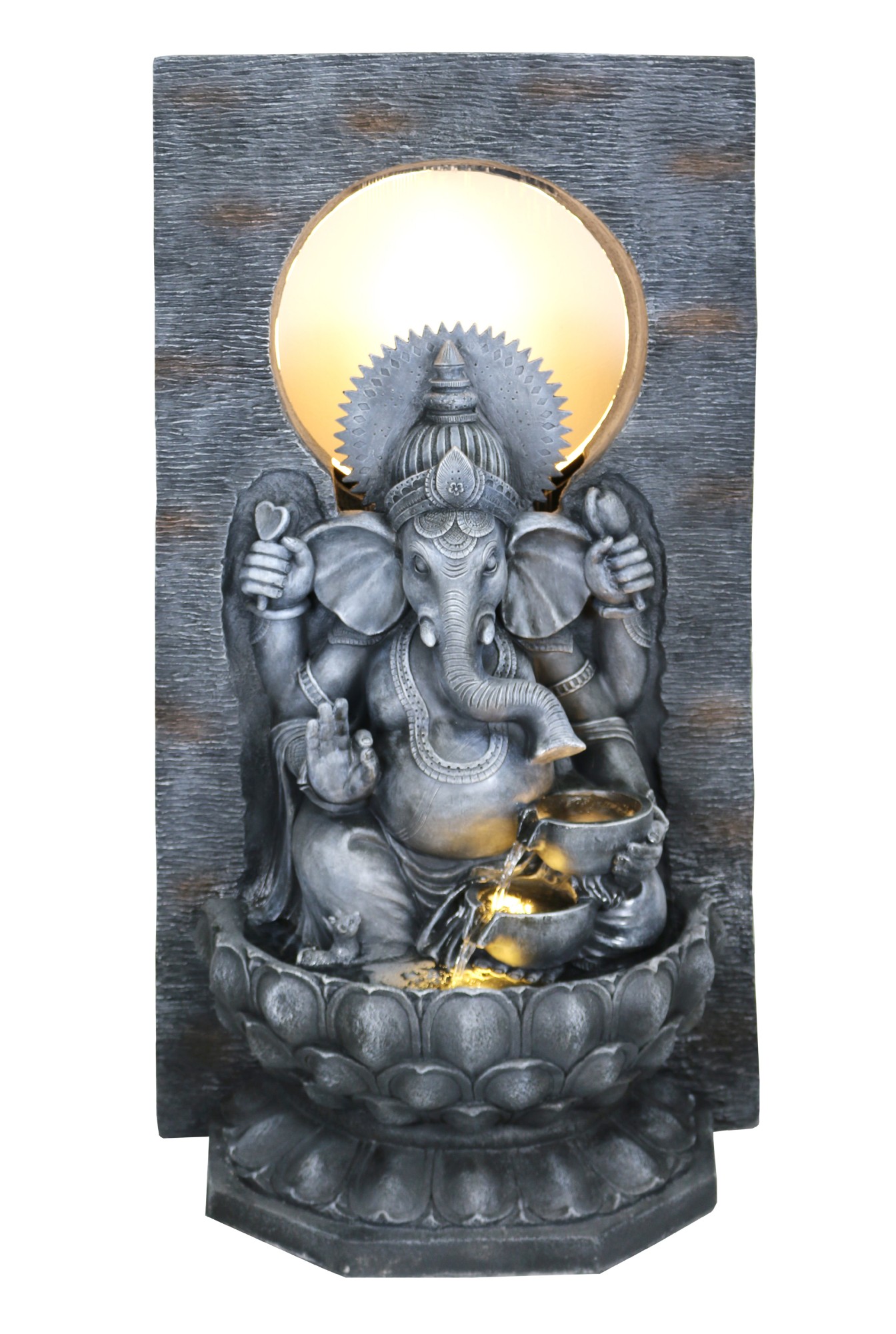 Outdoor Wasserspiel 'Ganesha', mit Beleuchtung, H 148 cm B 75,5 cm, L 45,5 cm günstig bestellen