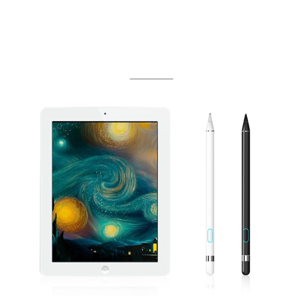 Active Aluminium Stylus Touch Pen mit extra feiner Spitze (IOS / Android) - Schwarz