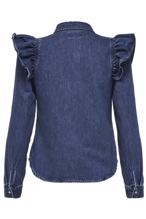 Only blauwe dames blouse