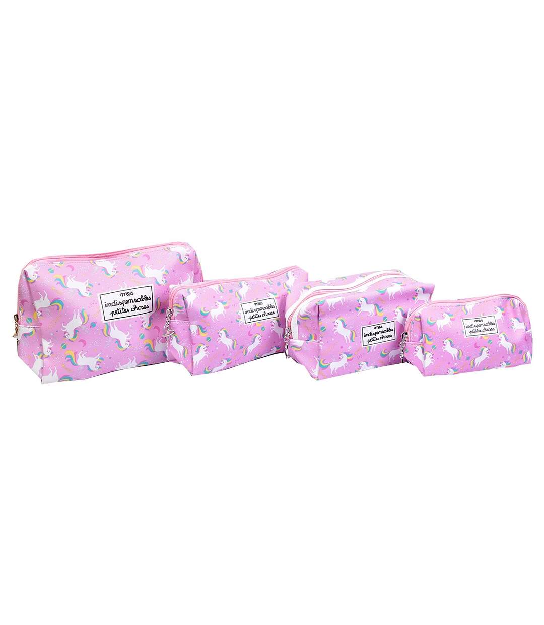Trousse de Toilette Femme Tendance et fantaisie Pack de 4 Trousses PETITES CHOSES Licorne
