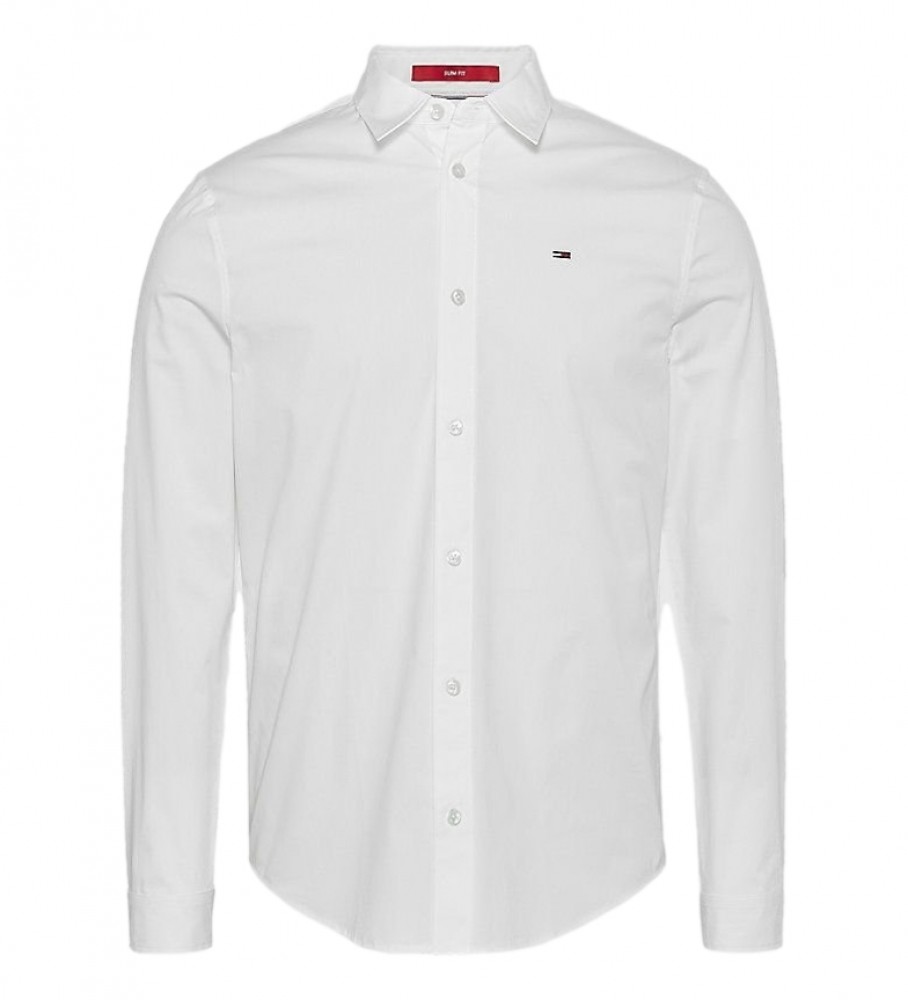 Camisa Tommy Jeans Popeln Original Stretch, branca