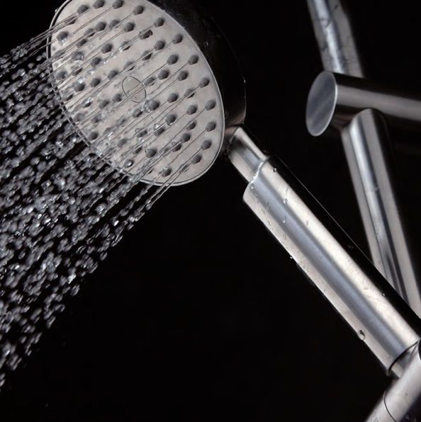 Sento Bow RVS Thermostaat badkraan inclusief glijstangset