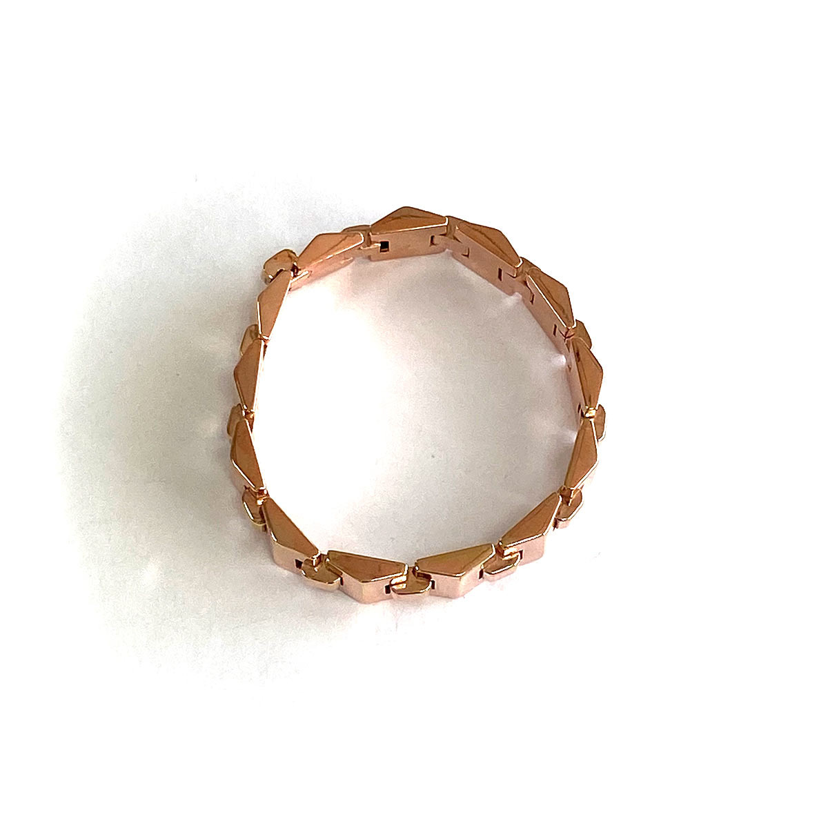 Bracelet d'occasion or rose 750 18 cm