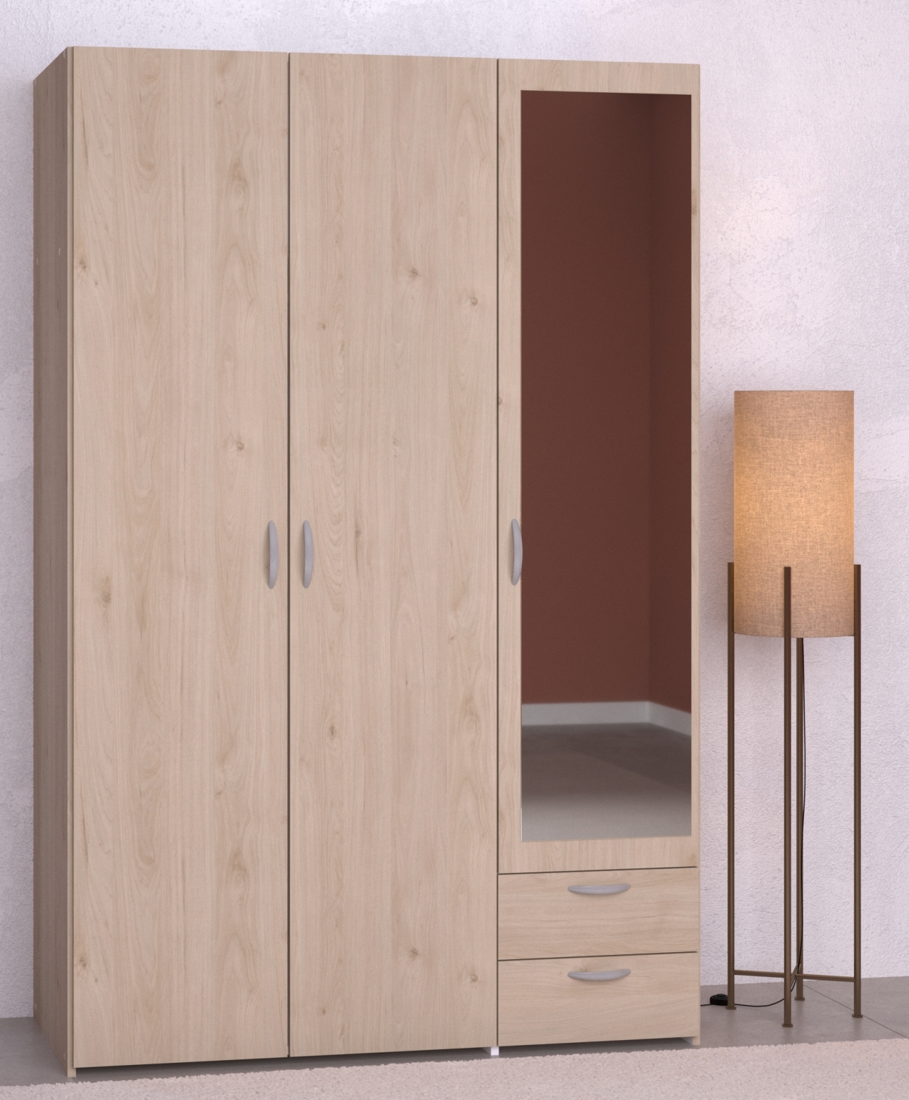 Kleiderschrank DAILY 14 - Jackson Eiche - 3-türig - 120 cm breit