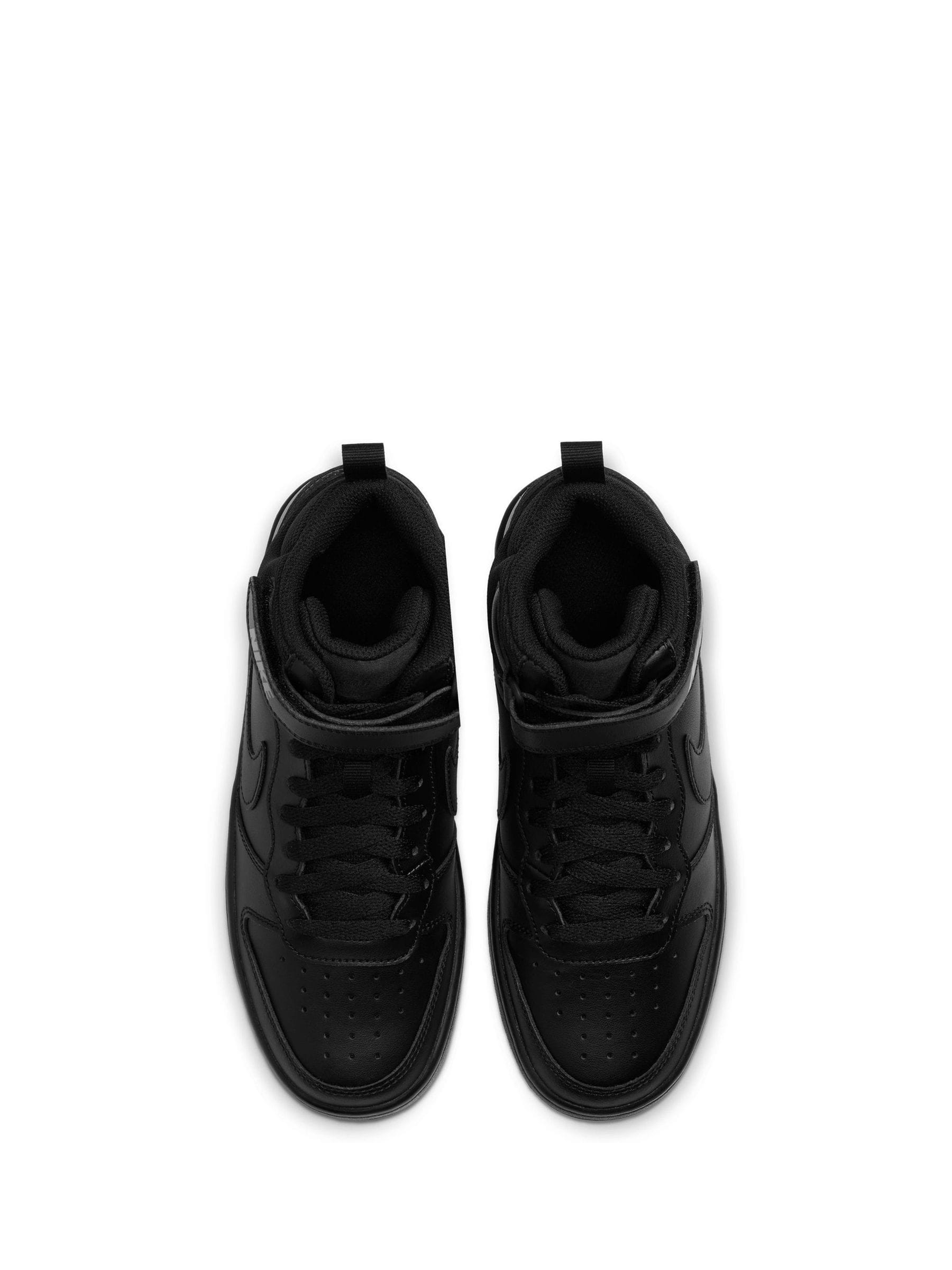 Zwart - Nike Court Borough Mid sneakers voor jeugd