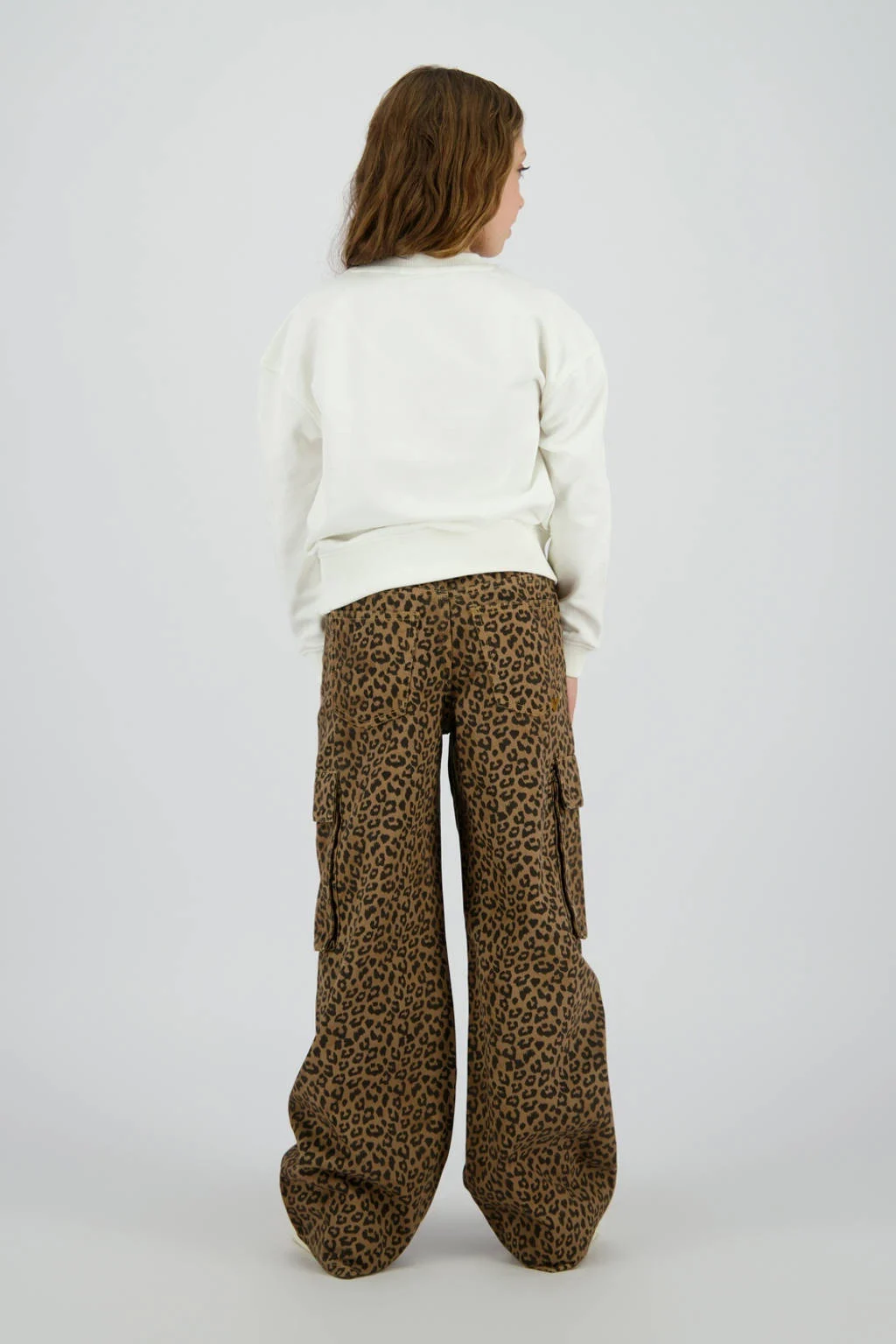 Vingino wide leg jeans bruin