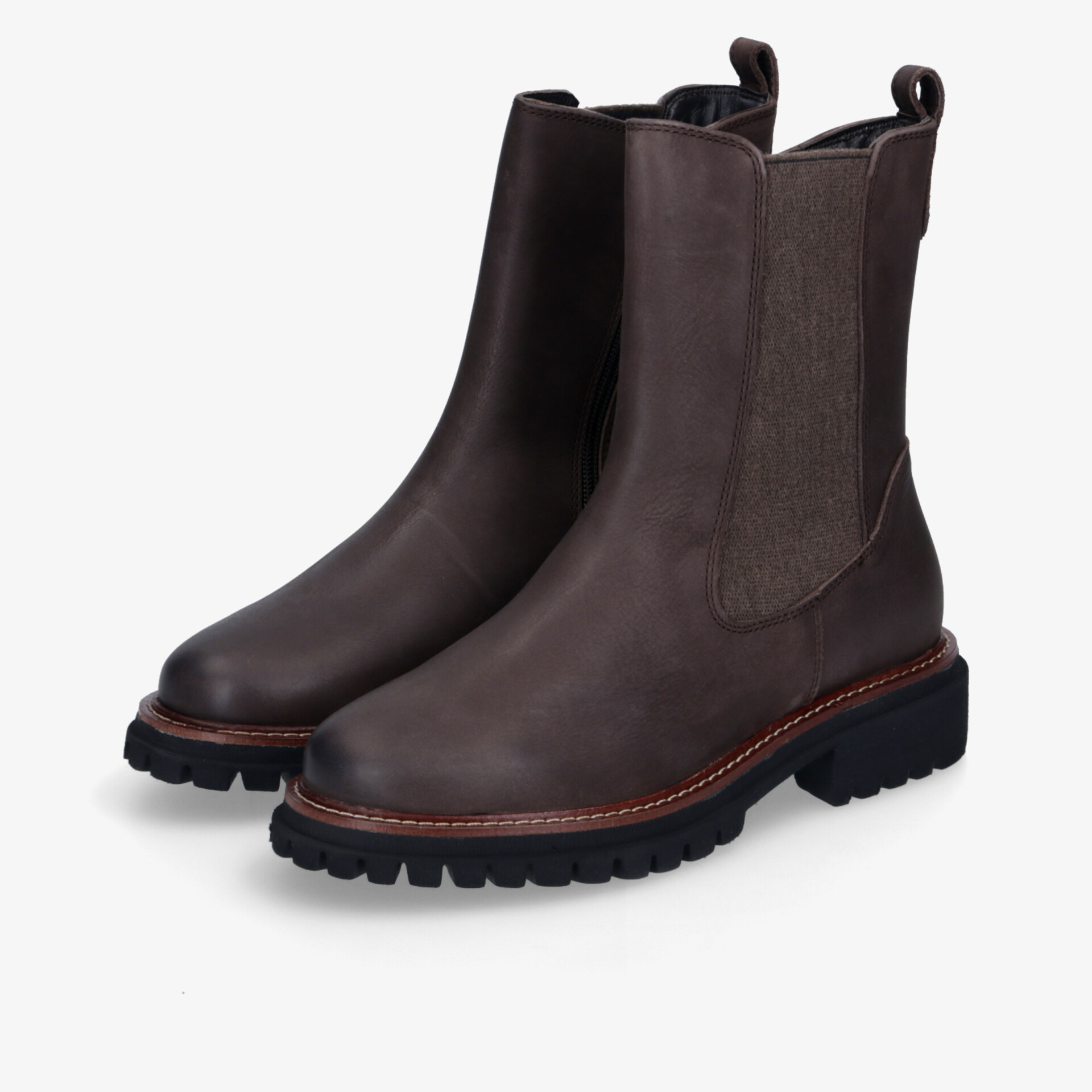 BLUE COX Damen Chelsea Boots braun