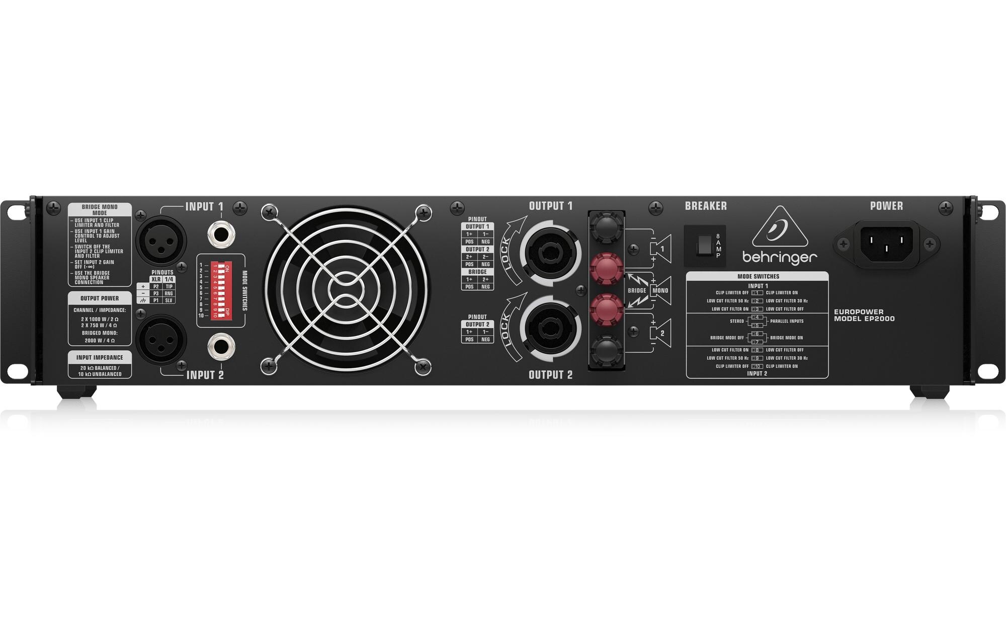 Endstufe EP2000<br>2000-W-Stereo-Endstufe mit ATR-Technologie