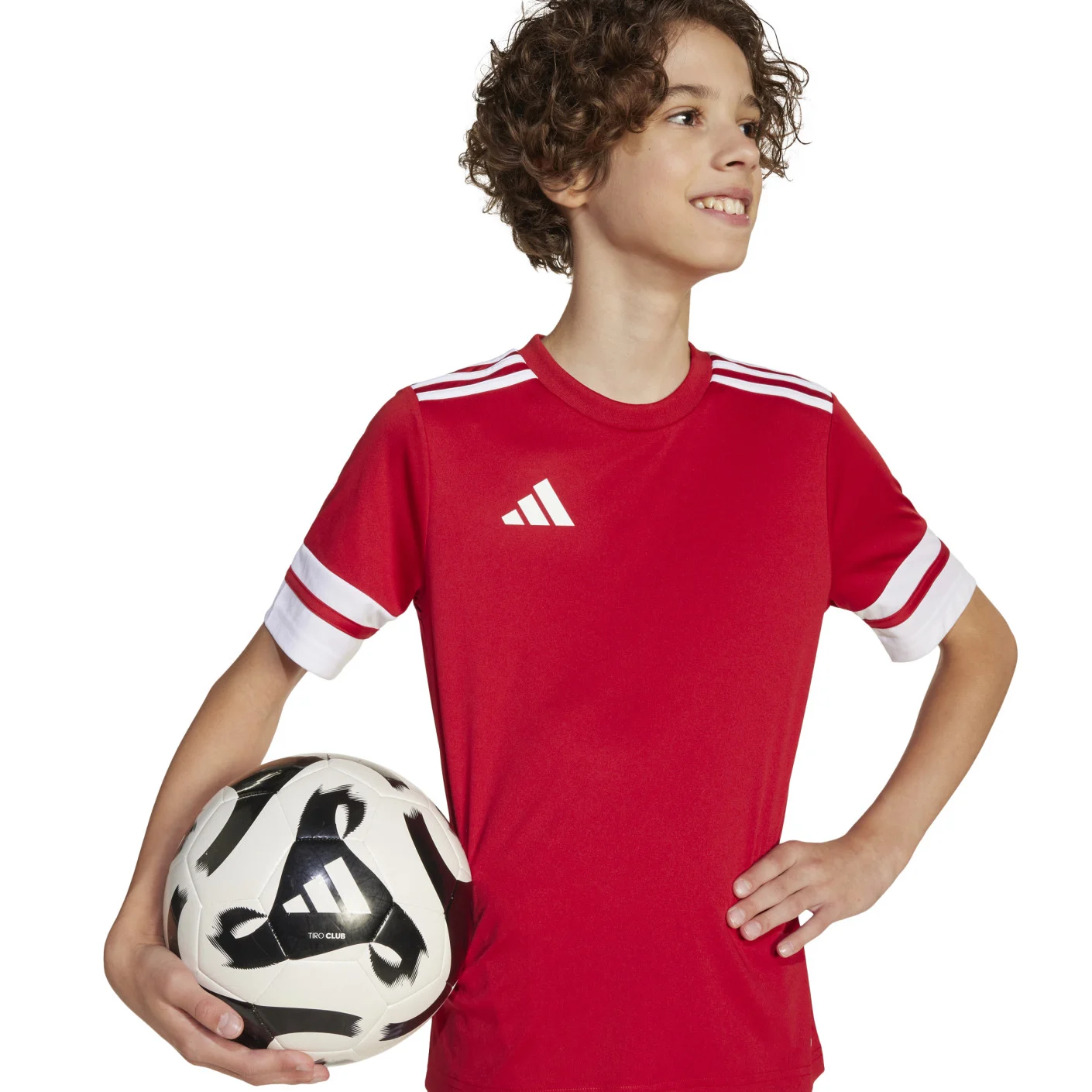 Adidas Squadra 25 Voetbalshirt Kids Rood Wit