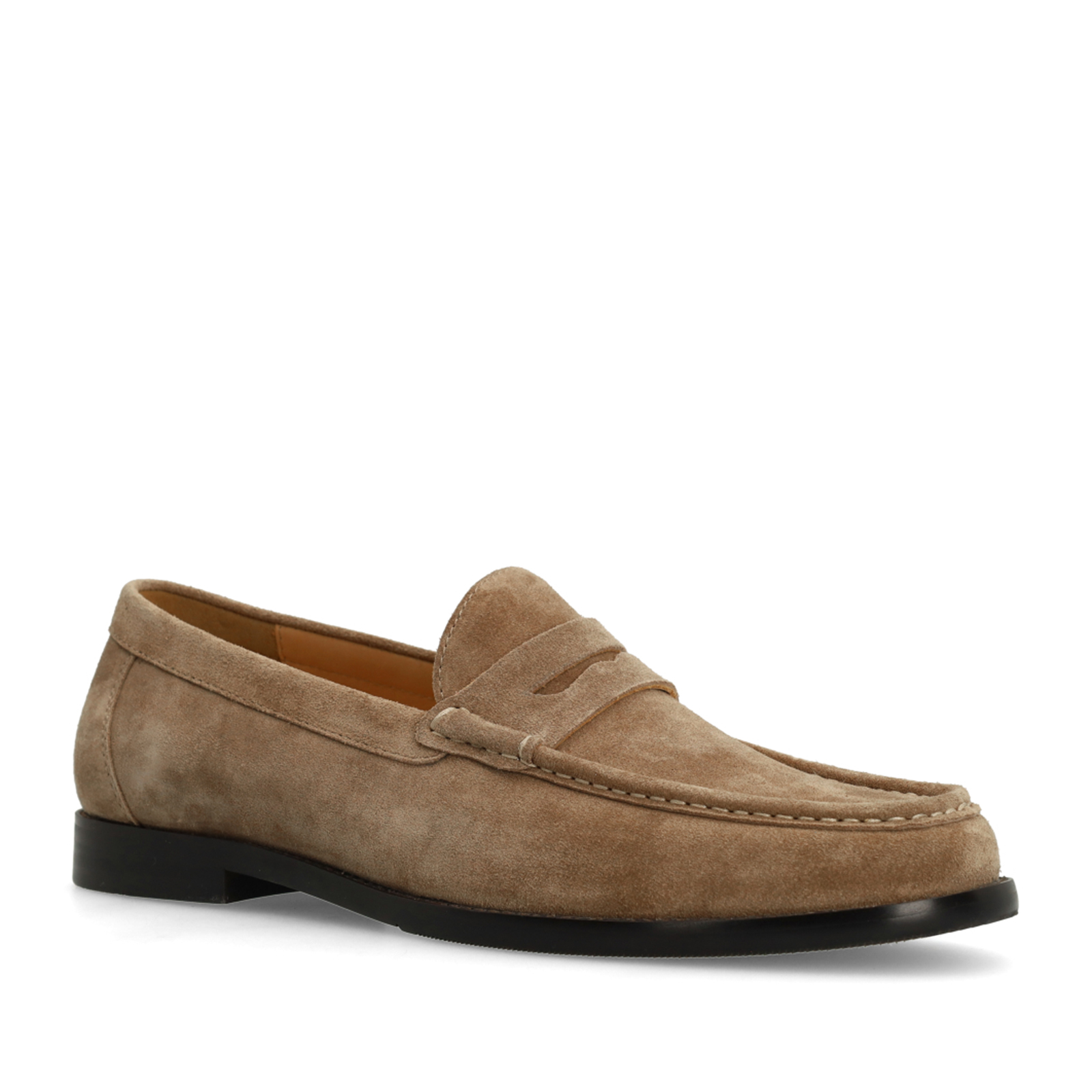 Taupe suède loafers