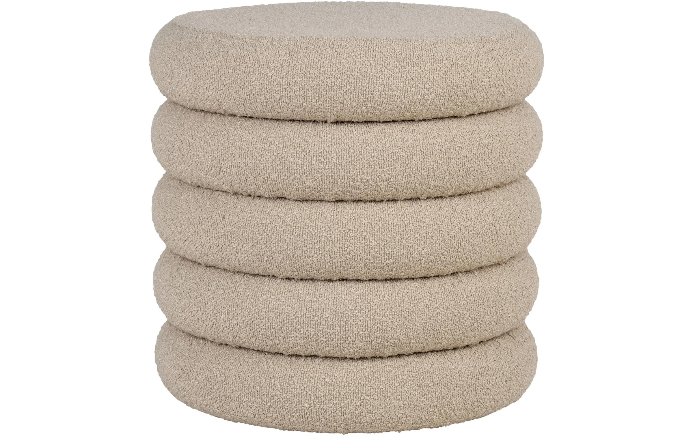 House Nordic Pouf »Brooklyn 44 x 44 cm, Beige«