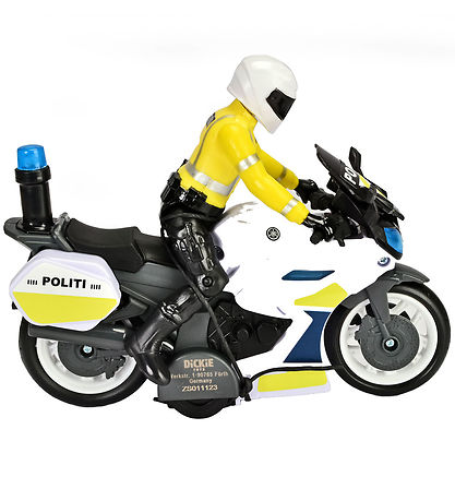 Dickie Toys Polizeimotorrad m. Figur - Yamaha - Licht/Ton
