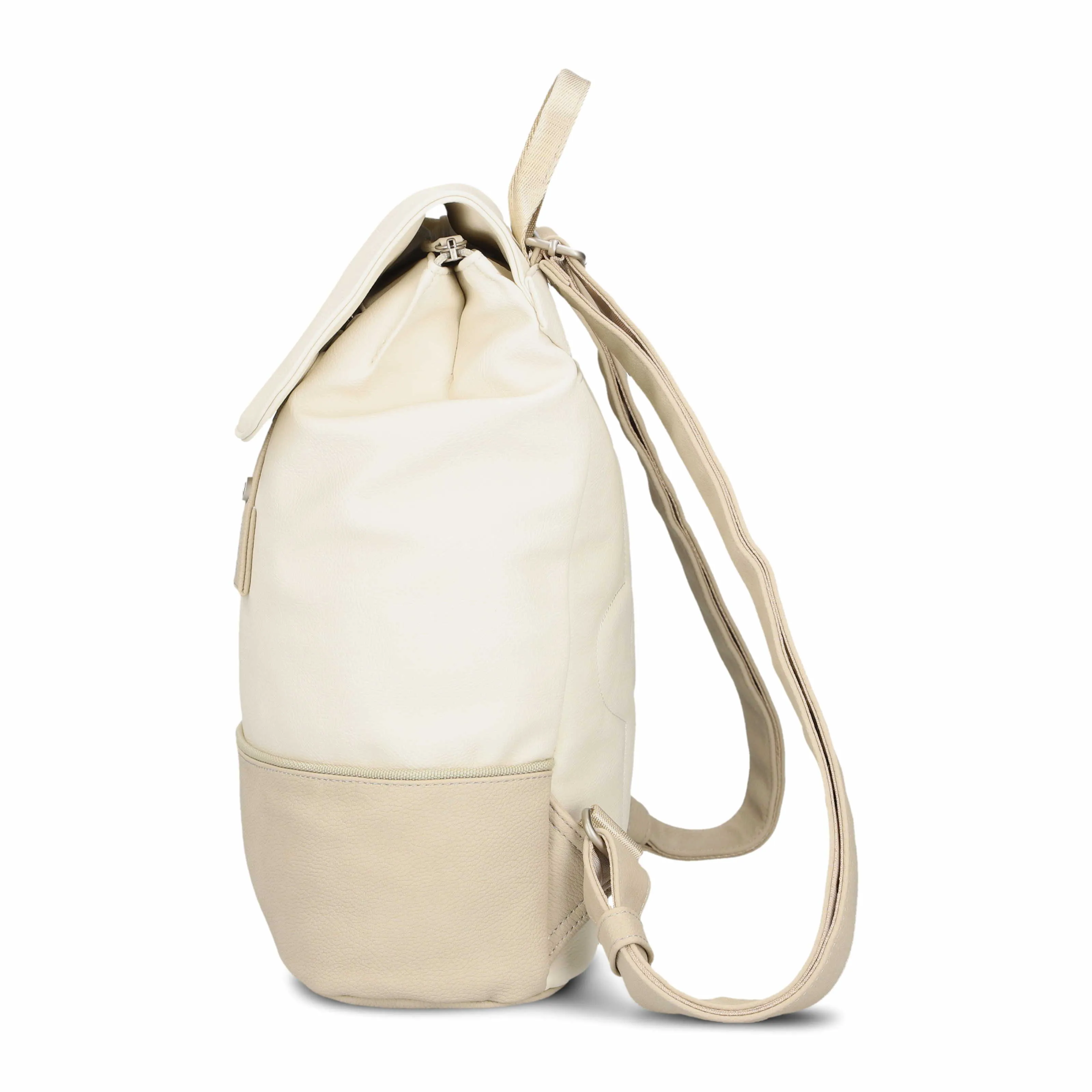 ZWEI Rucksack Beige Lederimitat