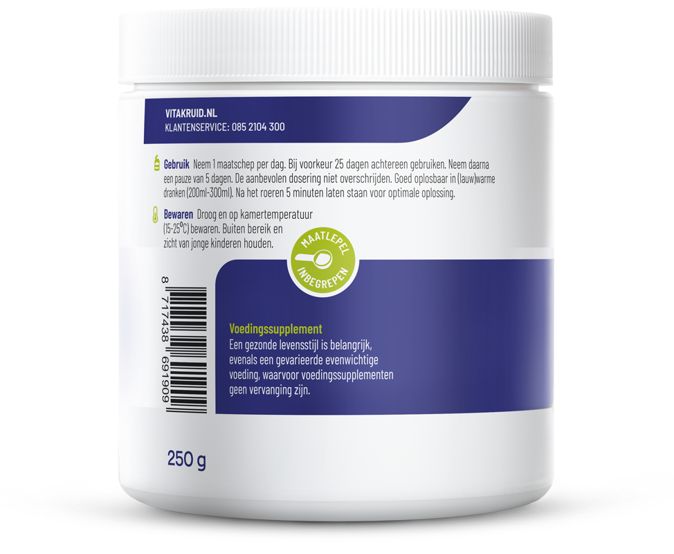 Vitakruid Collageen Solugel® Poeder Met Vitamine C & D – Tropical (250 gr)