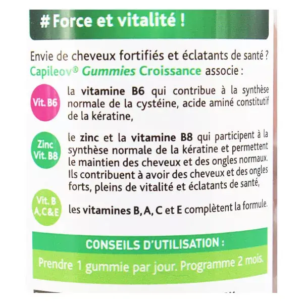 Nutreov Physcience Capileov Crescimento de Cabelo e Unhas 60 gomas