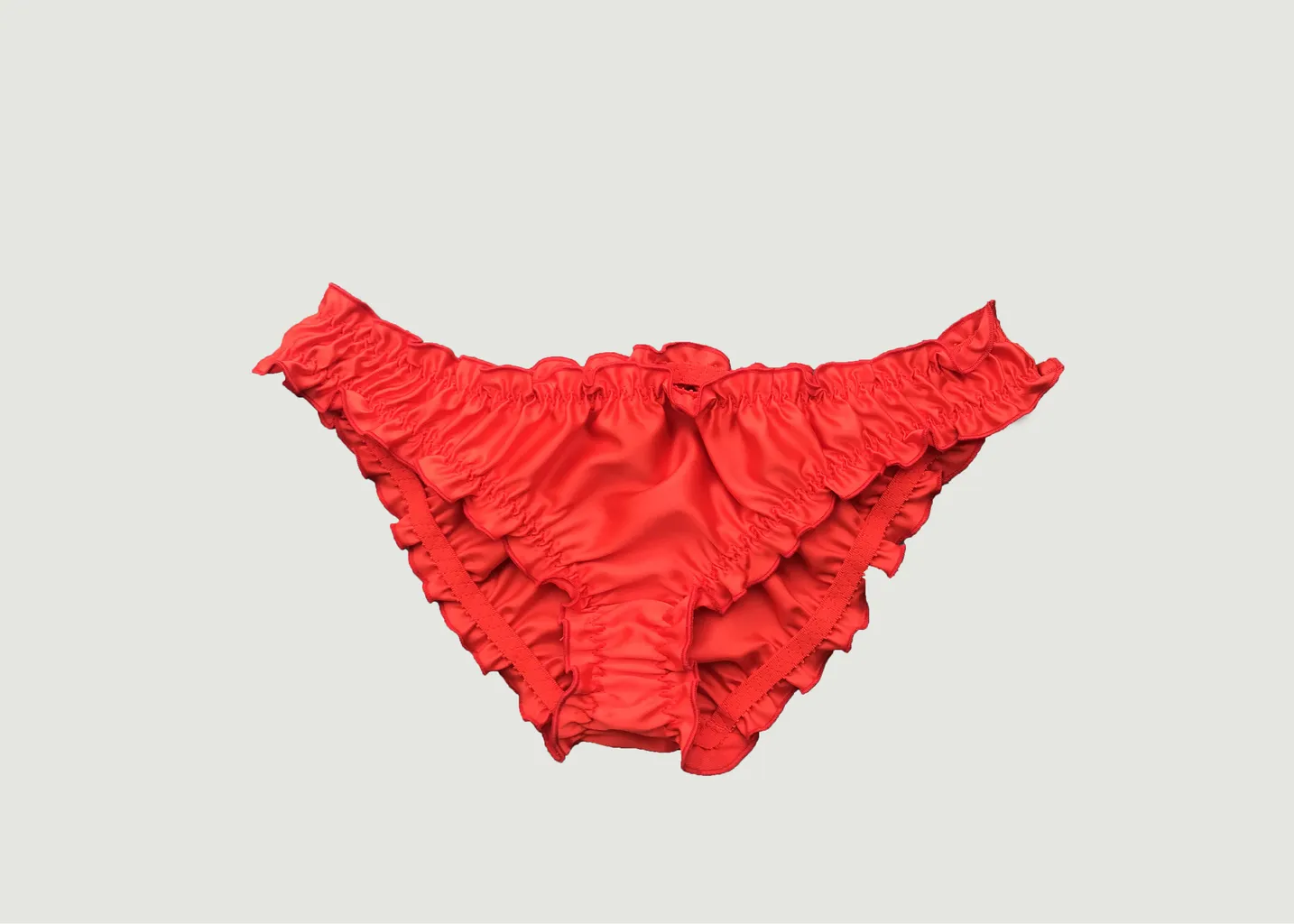 Culotte satin rouge La chatte de Françoise